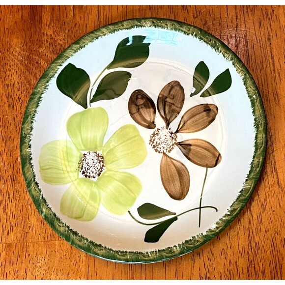 BLUE RIDGE Southern Potteries Bread Plate GREENBRIER PATTERN 1940s USA - Picture 1 of 7
